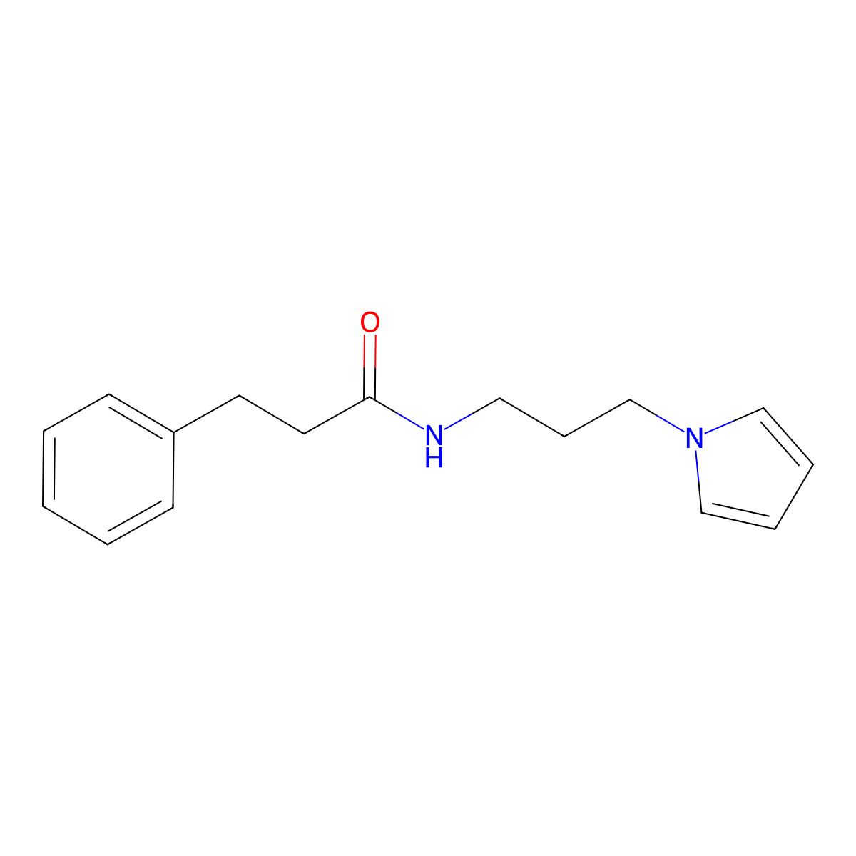 N-(3-(1H-pyrrol-1-yl)propyl)-3-phenylpropanamide molecular structure, CAS 1226448-83-4