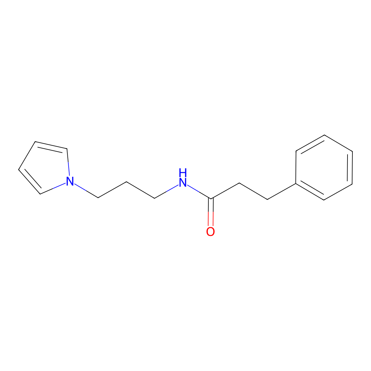 N-(3-(1H-pyrrol-1-yl)propyl)-3-phenylpropanamide molecular structure, CAS 1226448-83-4