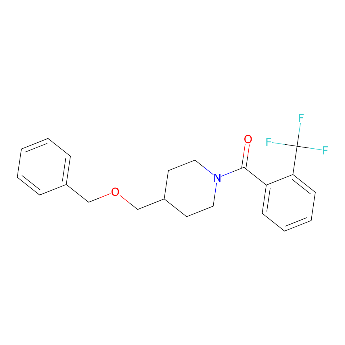 (4-((Benzyloxy)methyl)piperidin-1-yl)(2-(trifluoromethyl)phenyl)methanone molecular structure, CAS 1226450-73-2