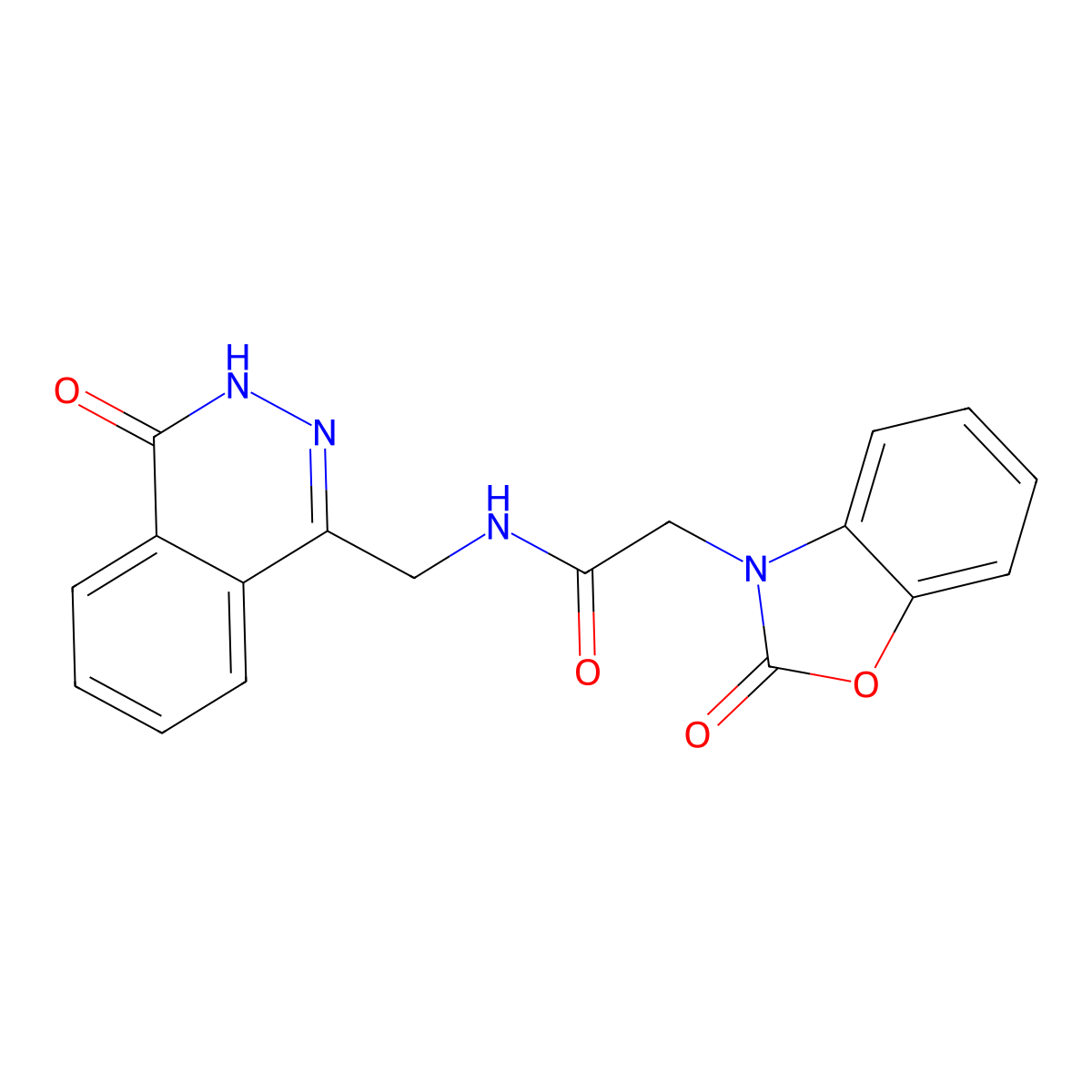 N-((4-oxo-3,4-dihydrophthalazin-1-yl)methyl)-2-(2-oxobenzo[d]oxazol-3(2H)-yl)acetamide molecular structure, CAS 1226450-93-6