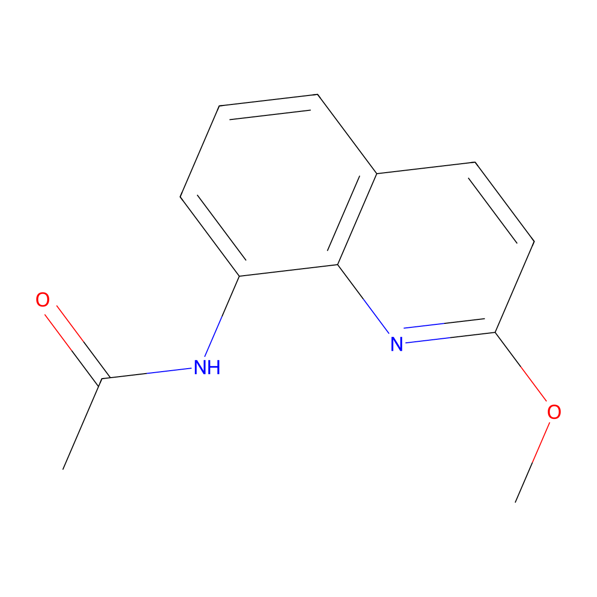 N-(2-methoxyquinolin-8-yl)acetamide molecular structure, CAS 1226451-12-2