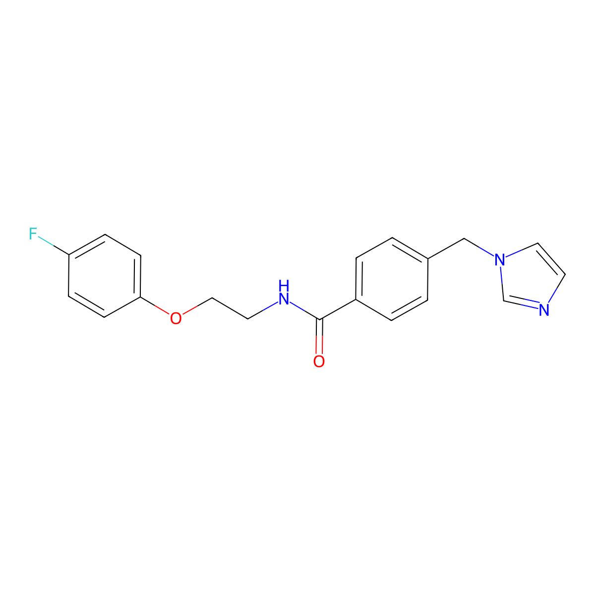 4-((1H-imidazol-1-yl)methyl)-N-(2-(4-fluorophenoxy)ethyl)benzamide molecular structure, CAS 1226454-20-1