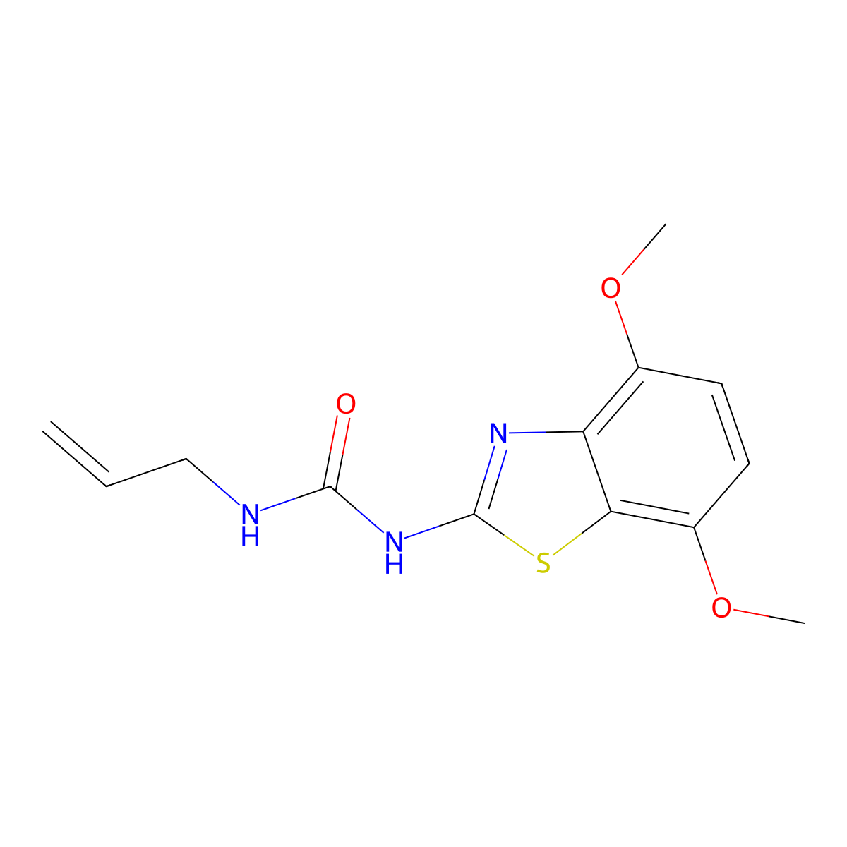 1-Allyl-3-(4,7-dimethoxybenzo[d]thiazol-2-yl)urea molecular structure, CAS 1226454-63-2