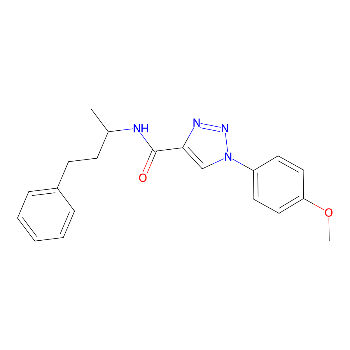 1-(4-methoxyphenyl)-N-(4-phenylbutan-2-yl)-1H-1,2,3-triazole-4-carboxamide molecular structure, CAS 1226459-69-3