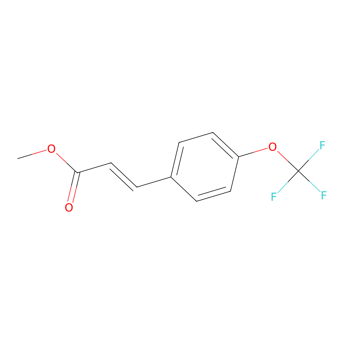 Methyl 3-[4-(trifluoromethoxy)phenyl]acrylate molecular structure, CAS 1226460-04-3