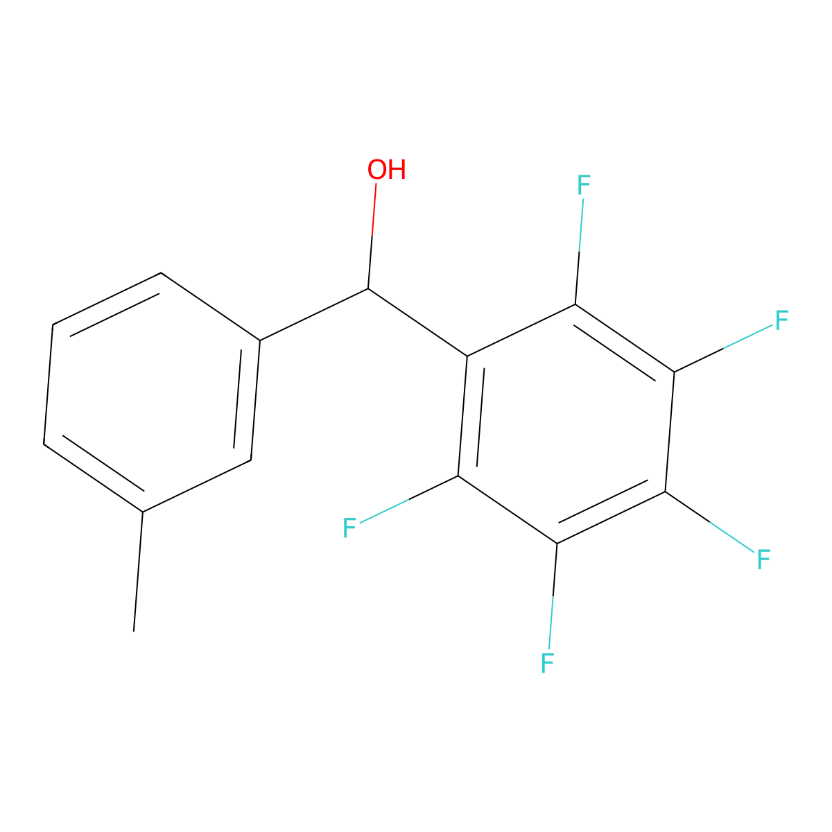 (Perfluorophenyl)(m-tolyl)methanol molecular structure, CAS 1226497-05-7