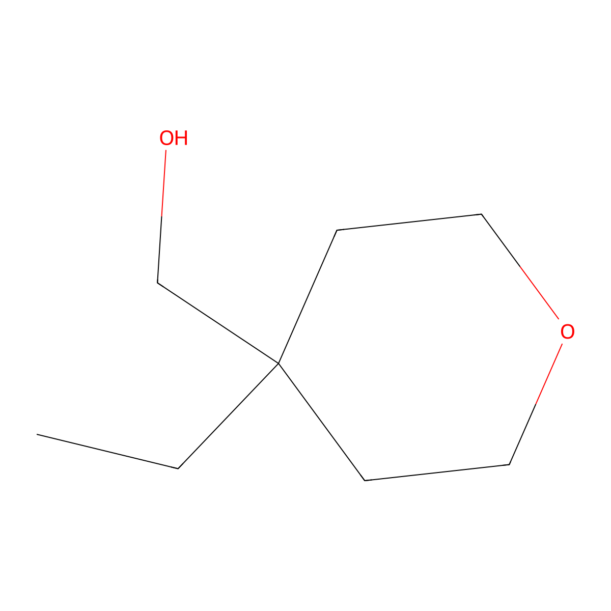 (4-Ethyloxan-4-yl)methanol molecular structure, CAS 1226506-90-6