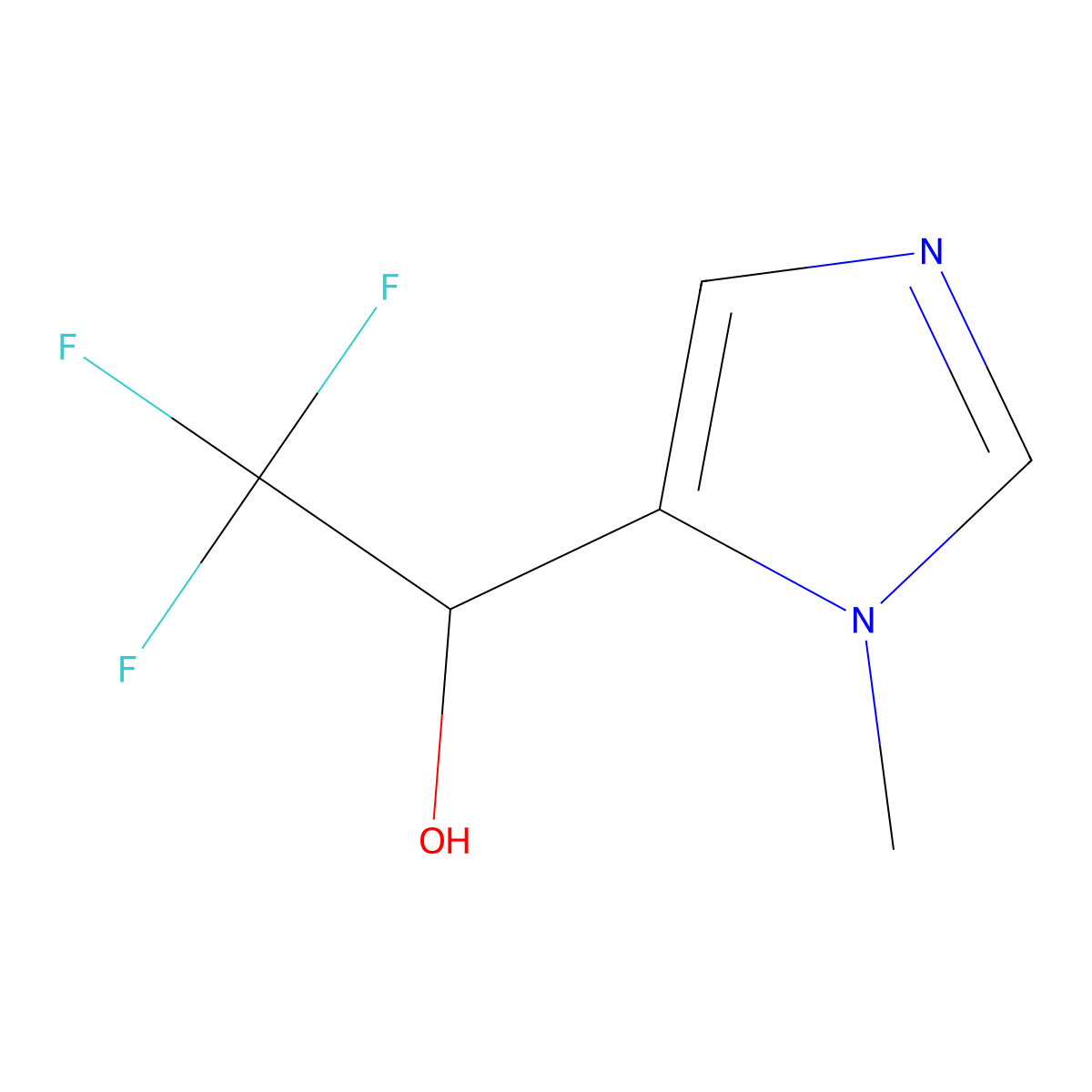 2,2,2-Trifluoro-1-(1-methyl-1h-imidazol-5-yl)ethan-1-ol molecular structure, CAS 1226507-41-0