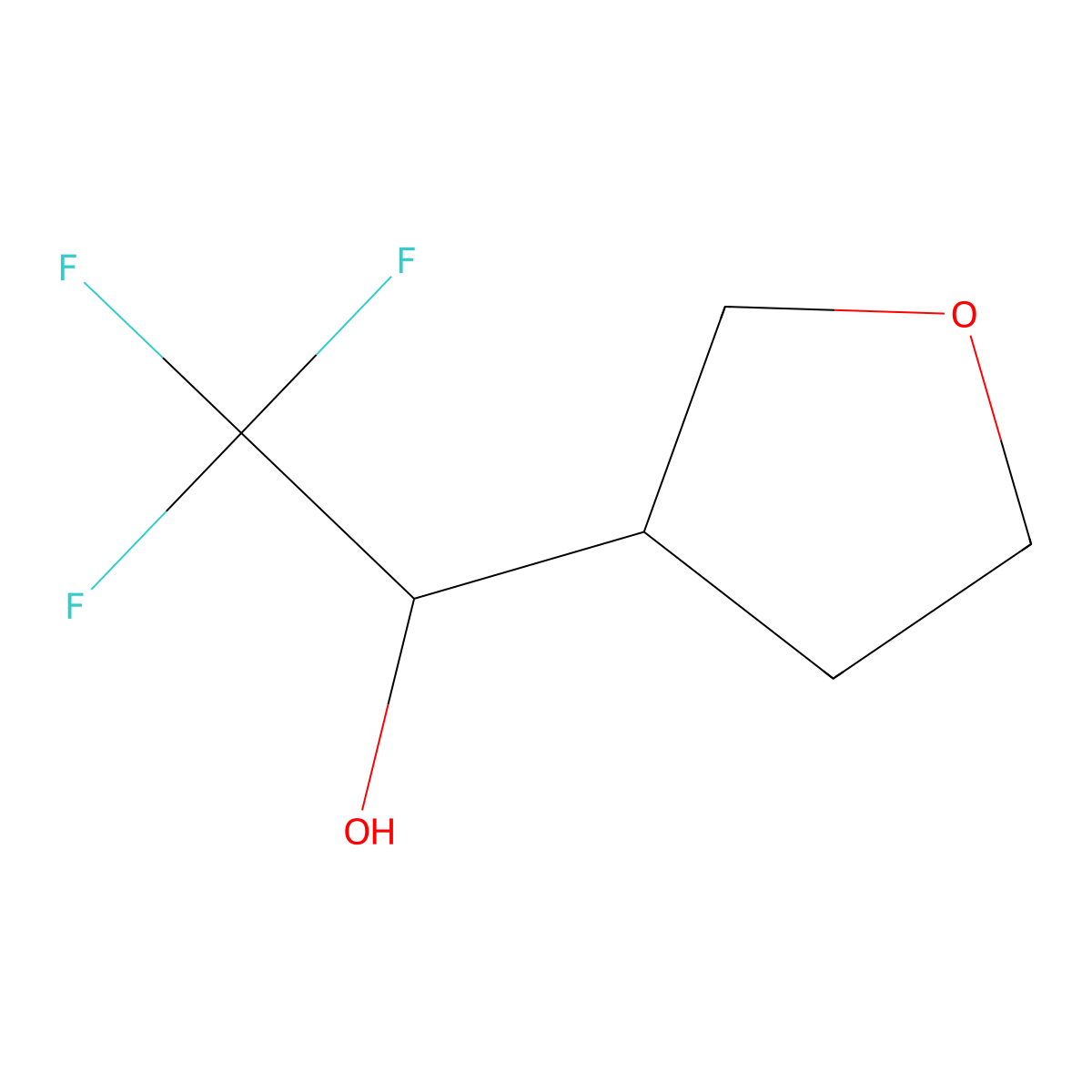 2,2,2-Trifluoro-1-(oxolan-3-yl)ethan-1-ol molecular structure, CAS 1226507-56-7