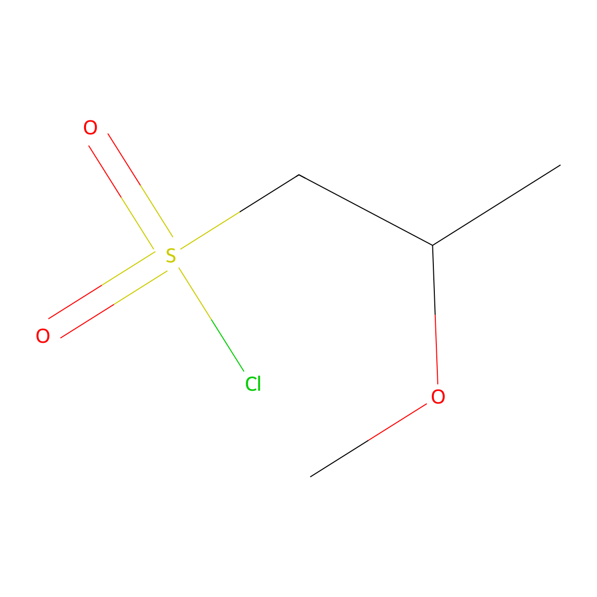 2-Methoxypropane-1-sulfonyl chloride molecular structure, CAS 1226508-20-8