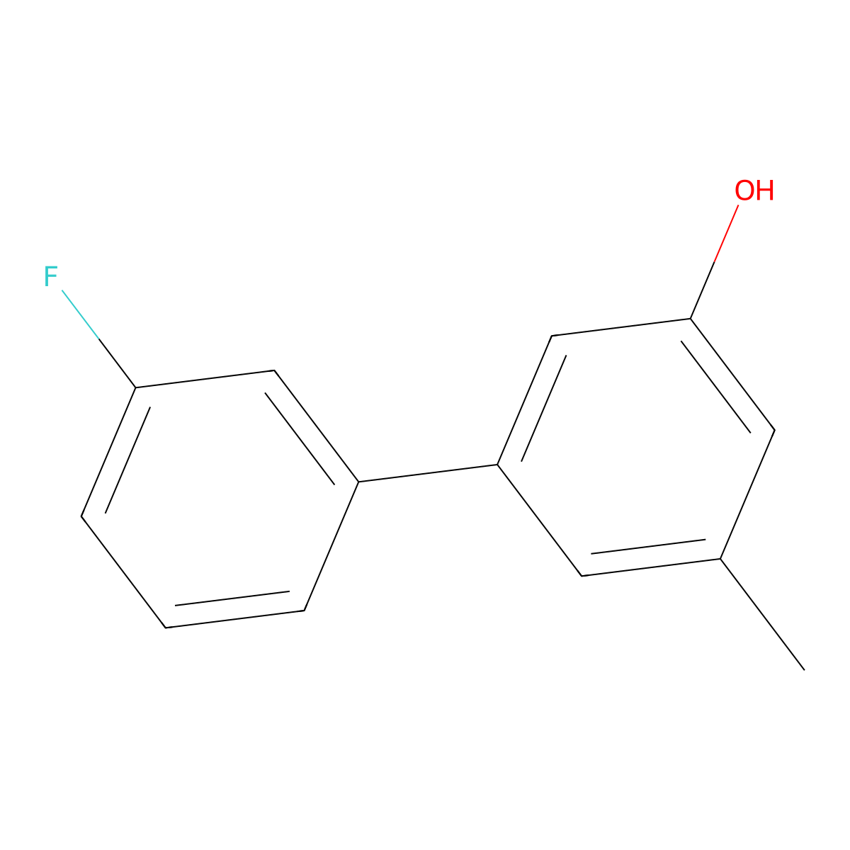 5-(3-Fluorophenyl)-3-methylphenol molecular structure, CAS 1226518-57-5