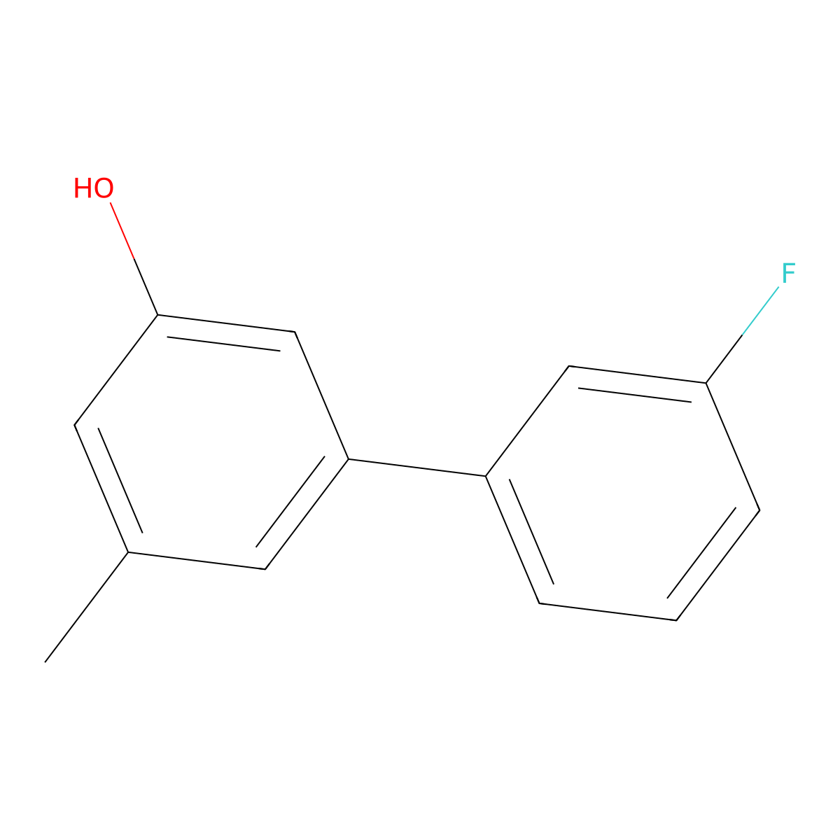 5-(3-Fluorophenyl)-3-methylphenol molecular structure, CAS 1226518-57-5