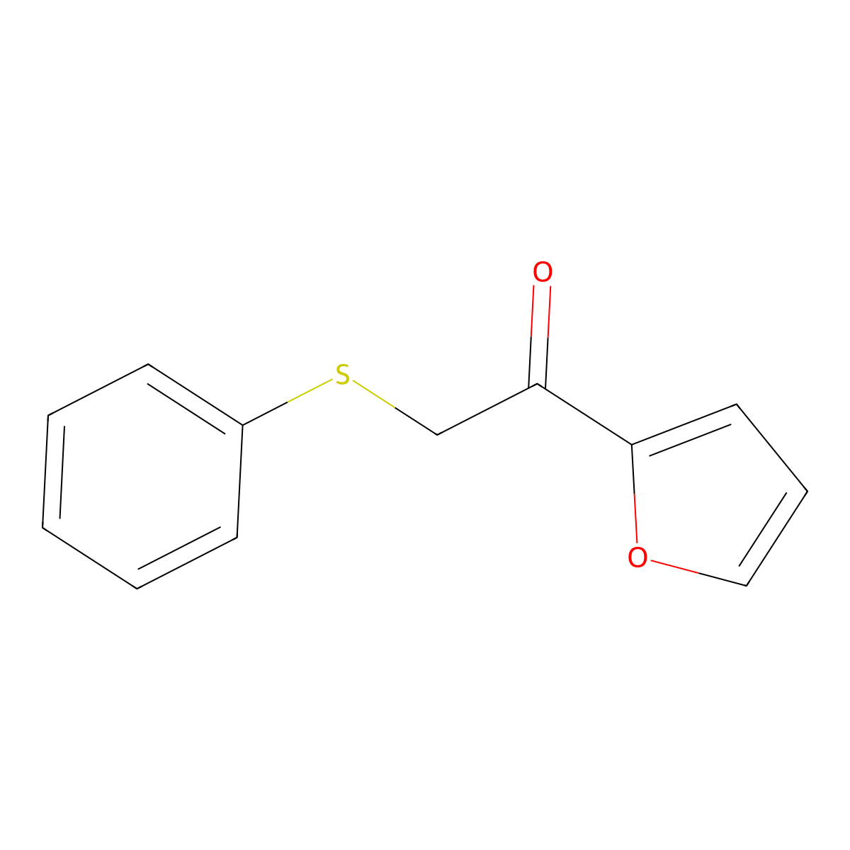 1-(Furan-2-yl)-2-(phenylthio)ethan-1-one molecular structure, CAS 122657-58-3