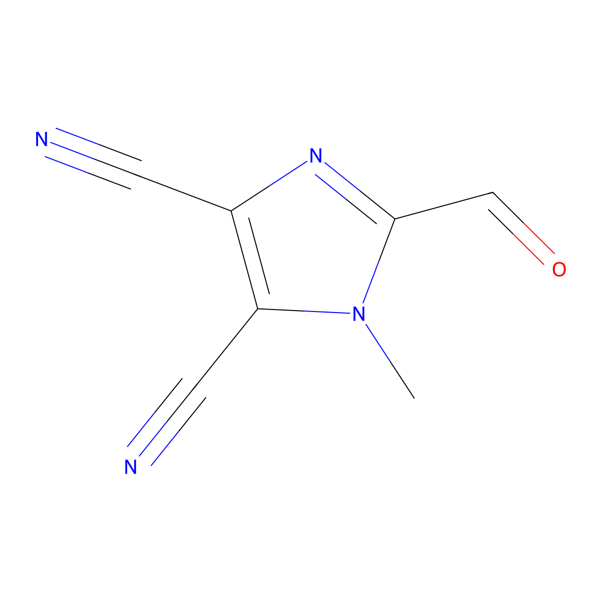 2-Formyl-1-methyl-1h-imidazole-4,5-dicarbonitrile molecular structure, CAS 1226622-38-3