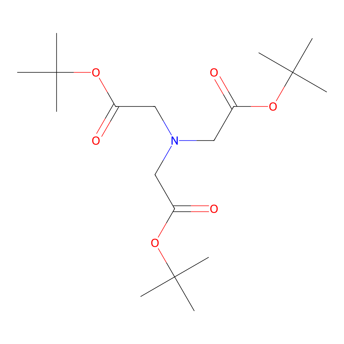 Tri-tert-butyl 2,2',2''-nitrilotriacetate molecular structure, CAS 1226763-33-2