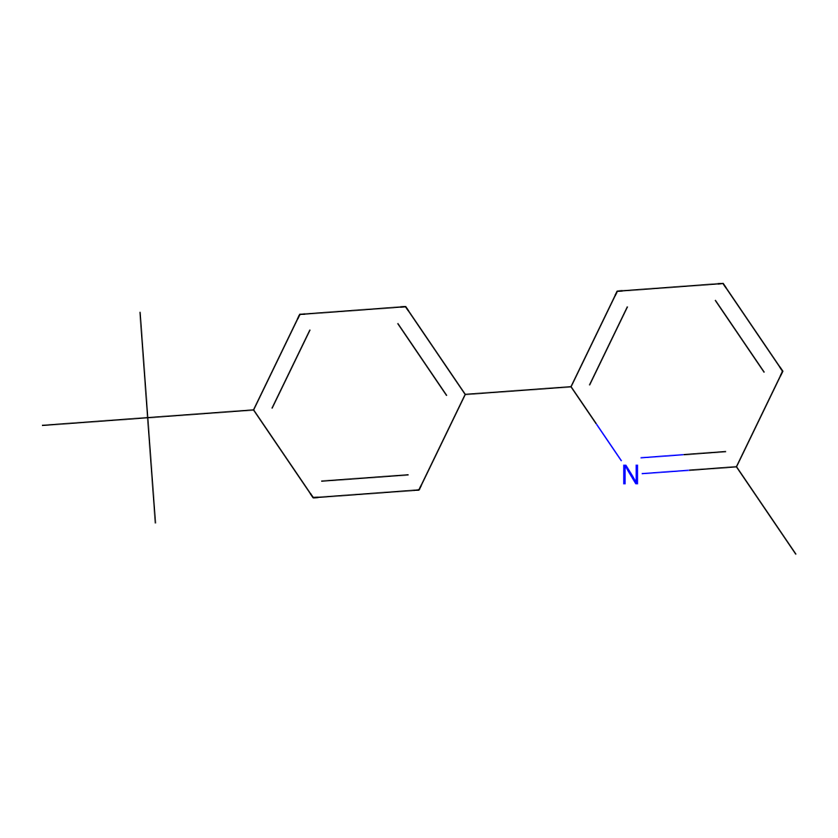 2-(4-(Tert-butyl)phenyl)-6-methylpyridine molecular structure, CAS 1226769-55-6