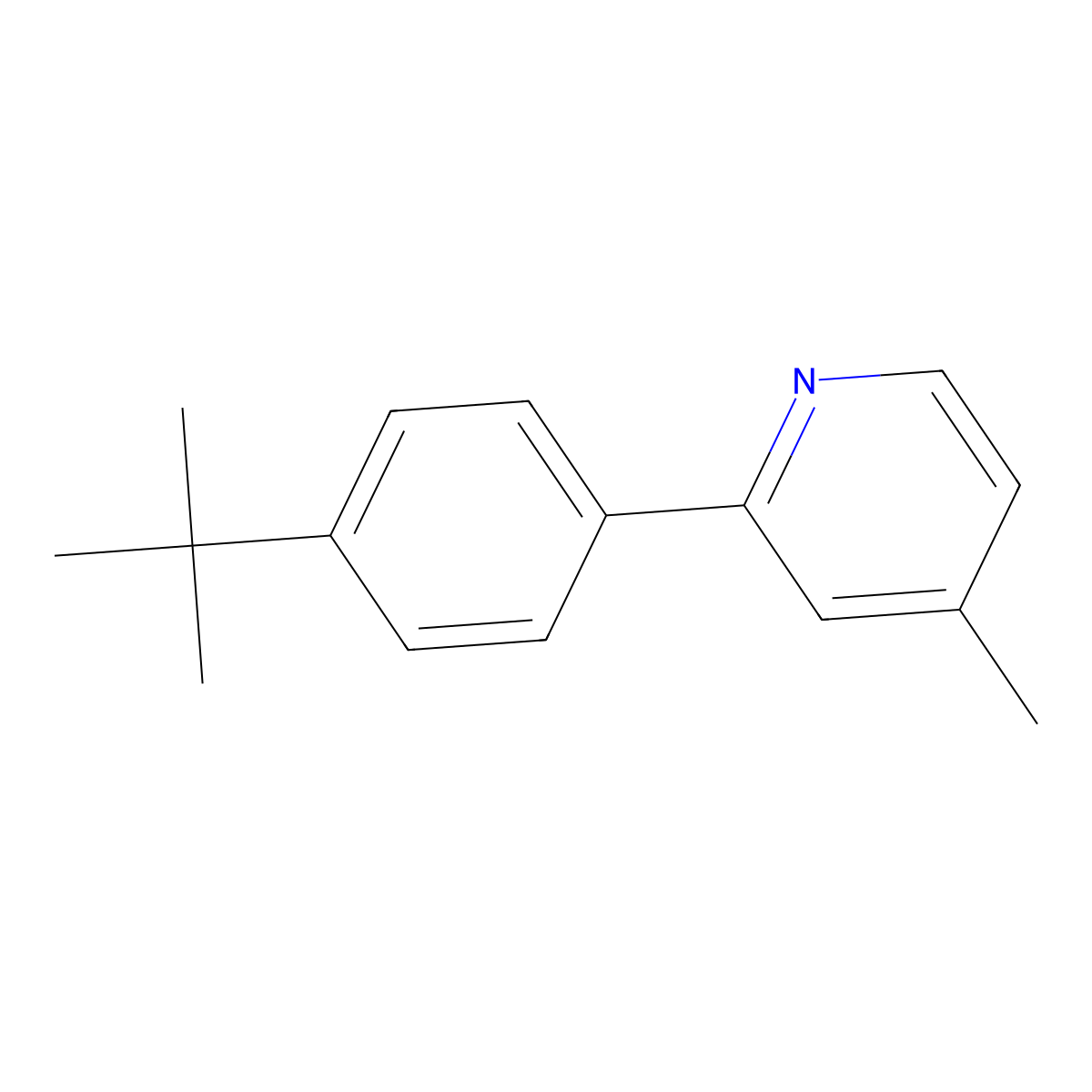 2-[4-(1,1-Dimethylethyl)phenyl]-4-methylpyridine molecular structure, CAS 1226769-59-0