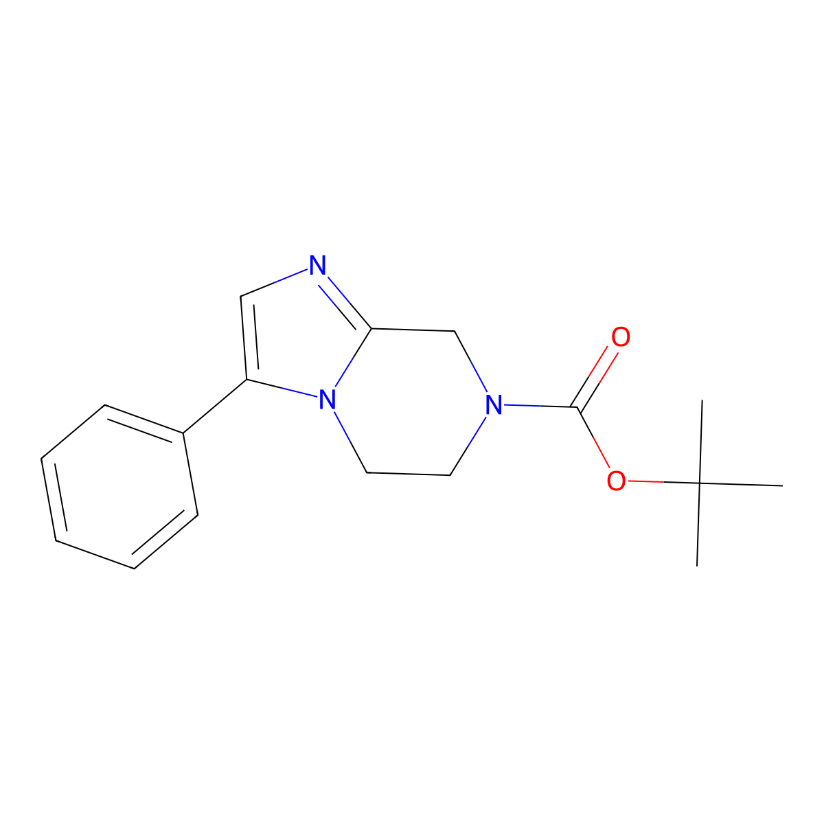 7-Boc-3-phenyl-5,6,7,8-tetrahydroimidazo[1,2-A]pyrazine molecular structure, CAS 1226776-87-9