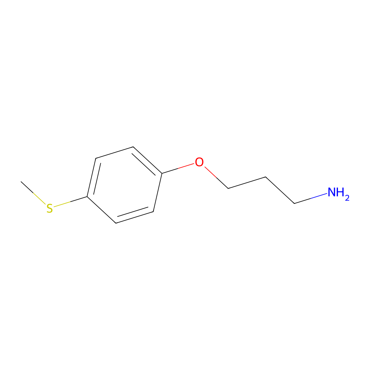 3-[4-(Methylthio)phenoxy]propylamine molecular structure, CAS 1226776-90-4