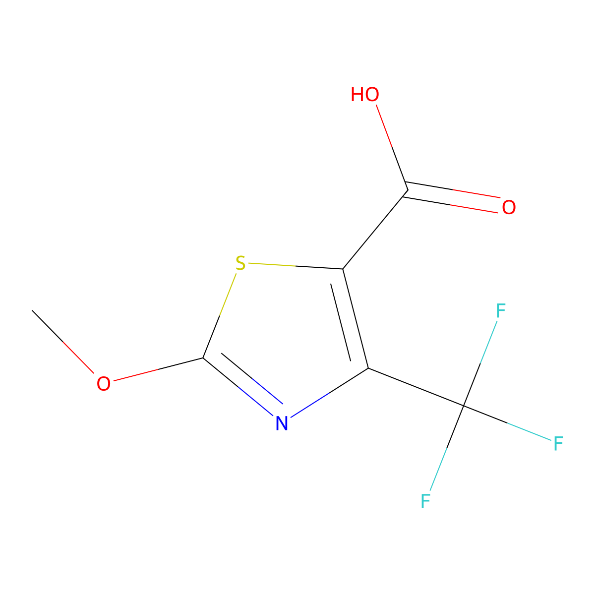 2-Methoxy-4-(trifluoromethyl)thiazole-5-carboxylic acid molecular structure, CAS 1226776-93-7