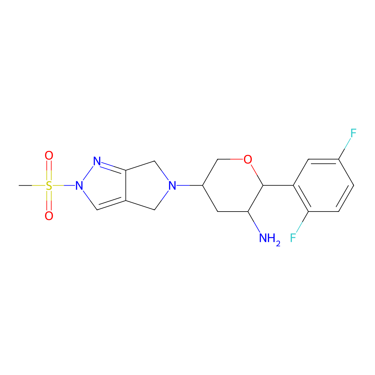 Omarigliptin molecular structure, CAS 1226781-44-7