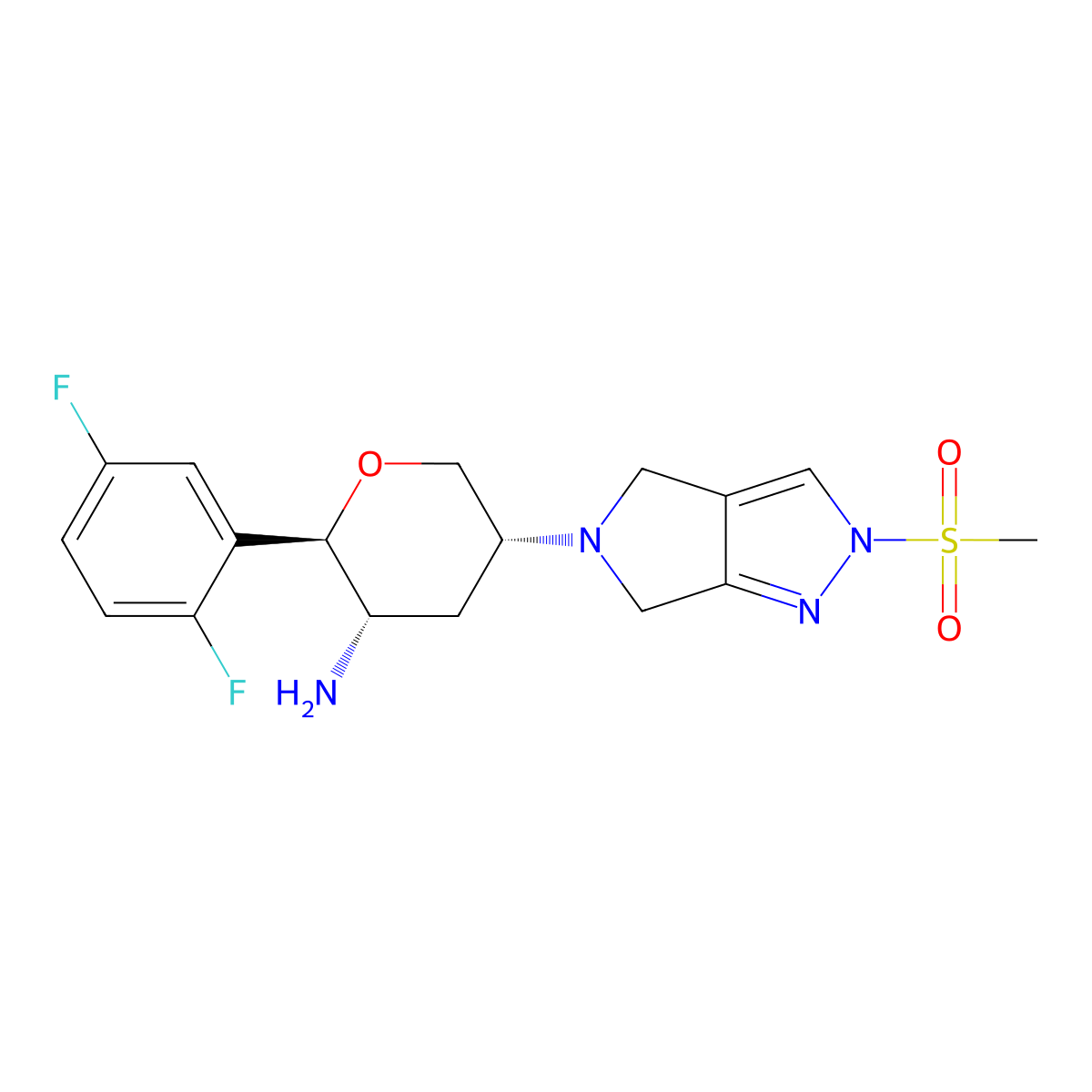Omarigliptin molecular structure, CAS 1226781-44-7
