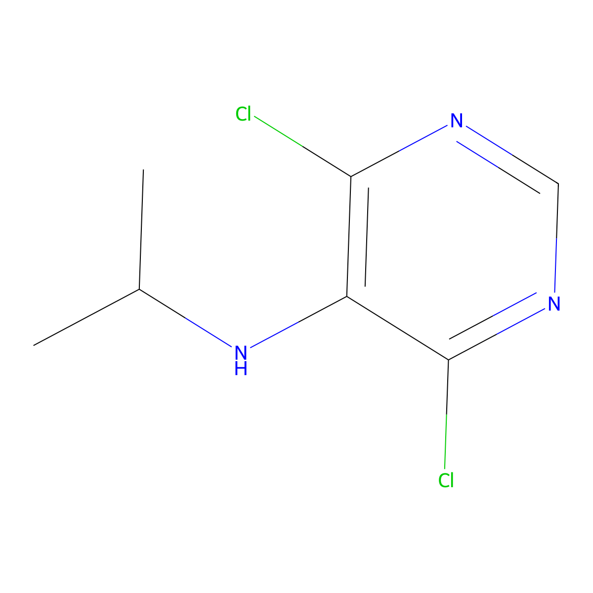 4,6-Dichloro-N-isopropylpyrimidin-5-amine molecular structure, CAS 1226804-11-0