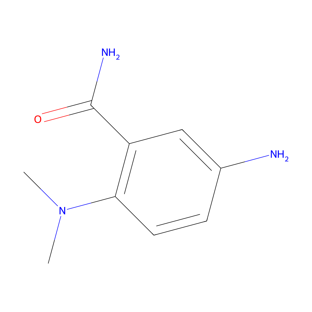 5-Amino-2-(dimethylamino)benzamide molecular structure, CAS 1226805-88-4
