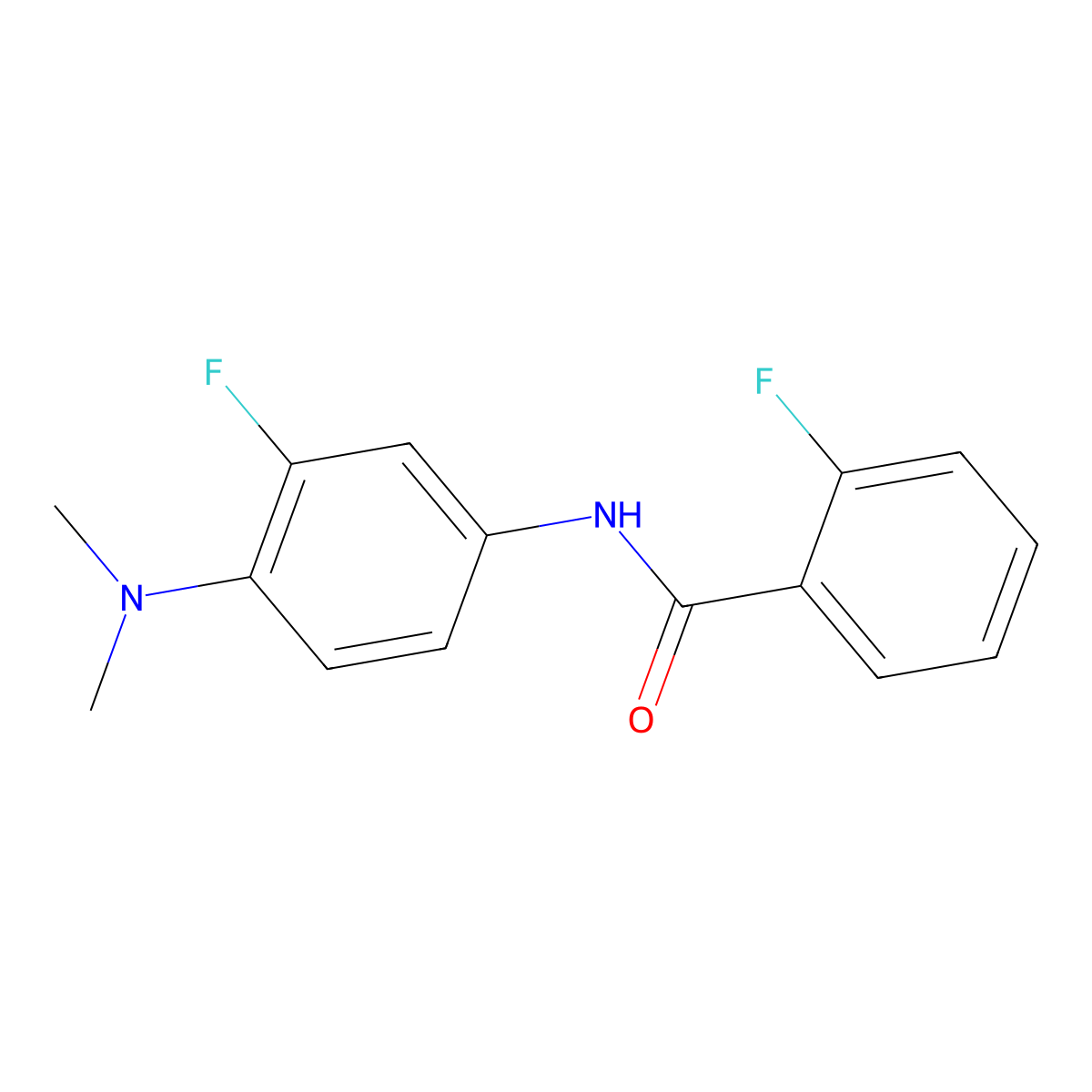 N-[4-(dimethylamino)-3-fluorophenyl]-2-fluorobenzamide molecular structure, CAS 1226806-77-4