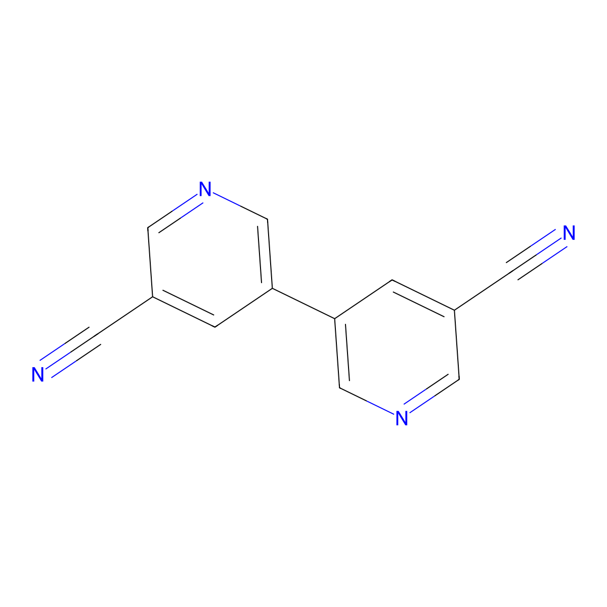 [3,3'-Bipyridine]-5,5'-dicarbonitrile molecular structure, CAS 1226808-65-6
