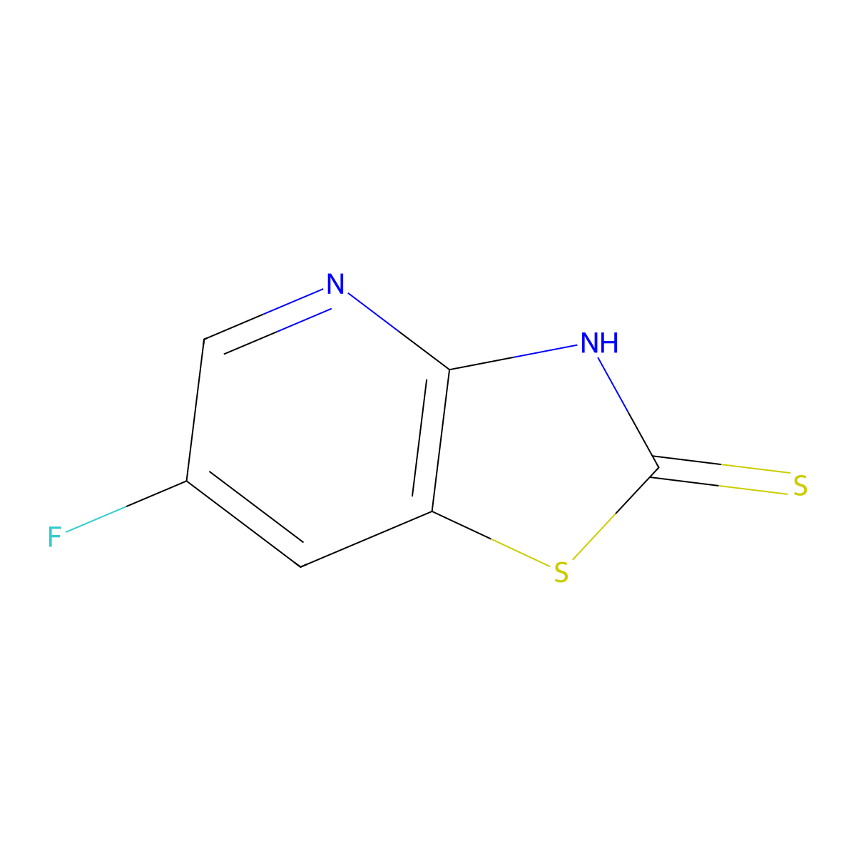 6-Fluorothiazolo[4,5-b]pyridine-2-thiol molecular structure, CAS 1226808-69-0