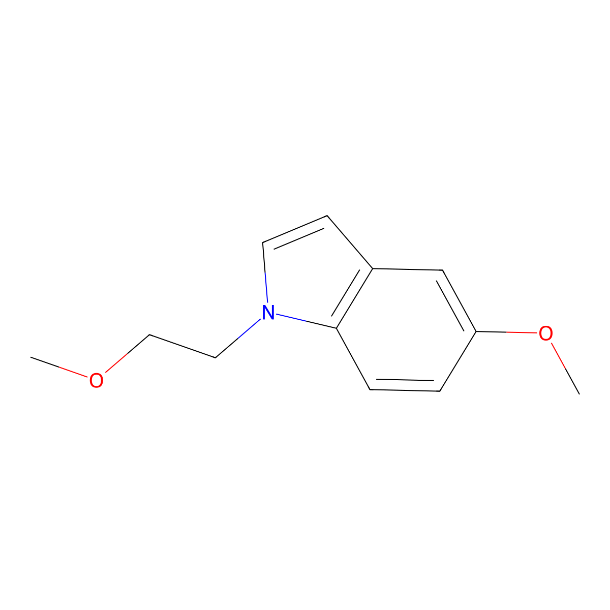 5-Methoxy-1-(2-methoxyethyl)-1H-indole molecular structure, CAS 1226854-02-9