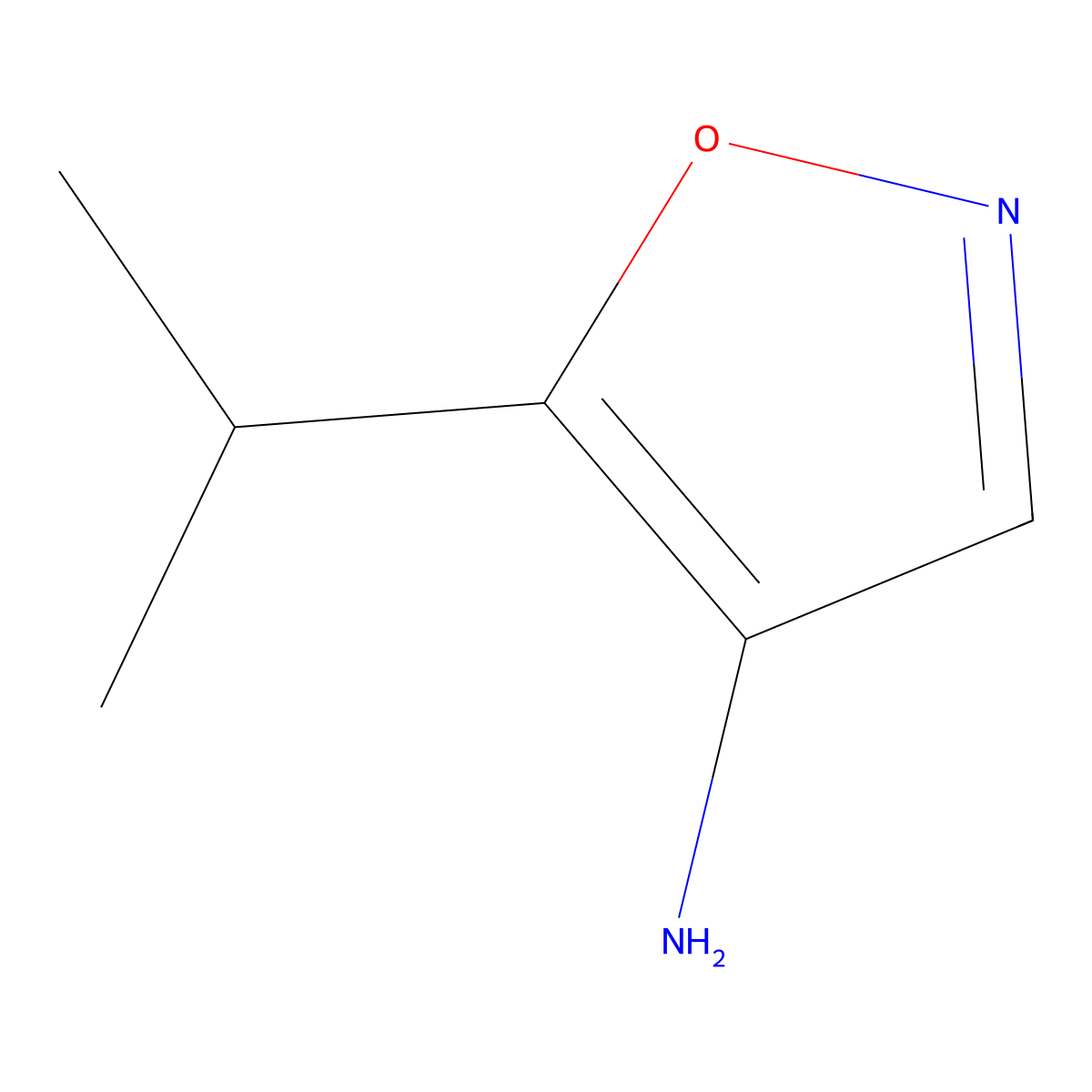 5-(Propan-2-yl)-1,2-oxazol-4-amine molecular structure, CAS 122686-00-4