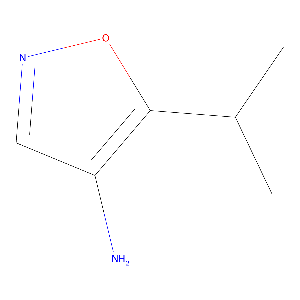 5-(Propan-2-yl)-1,2-oxazol-4-amine molecular structure, CAS 122686-00-4