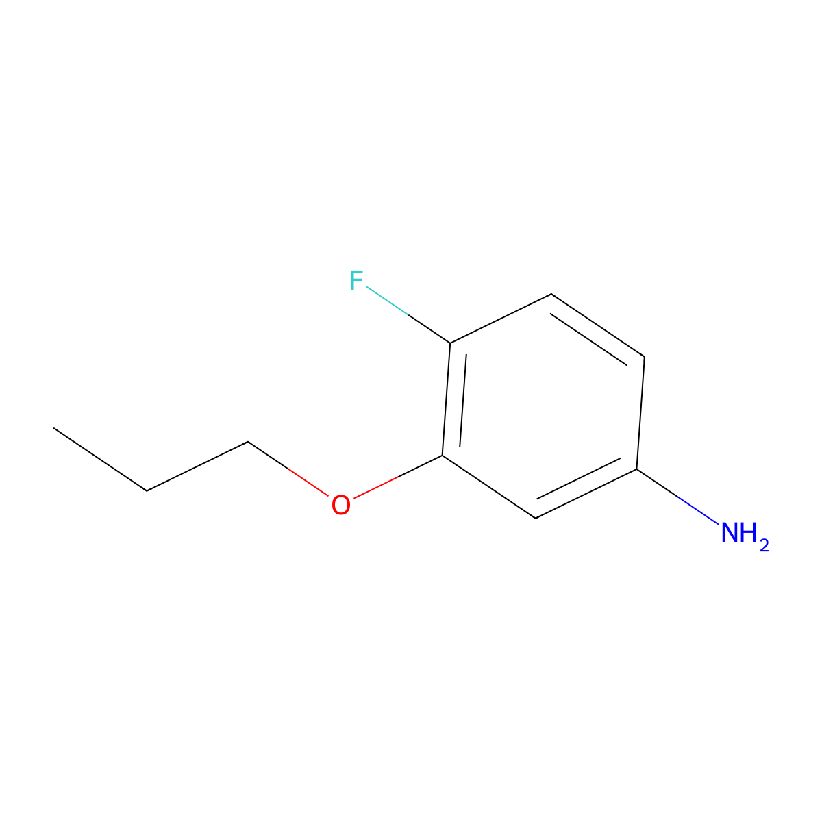 4-Fluoro-3-propoxyaniline molecular structure, CAS 1226866-86-9