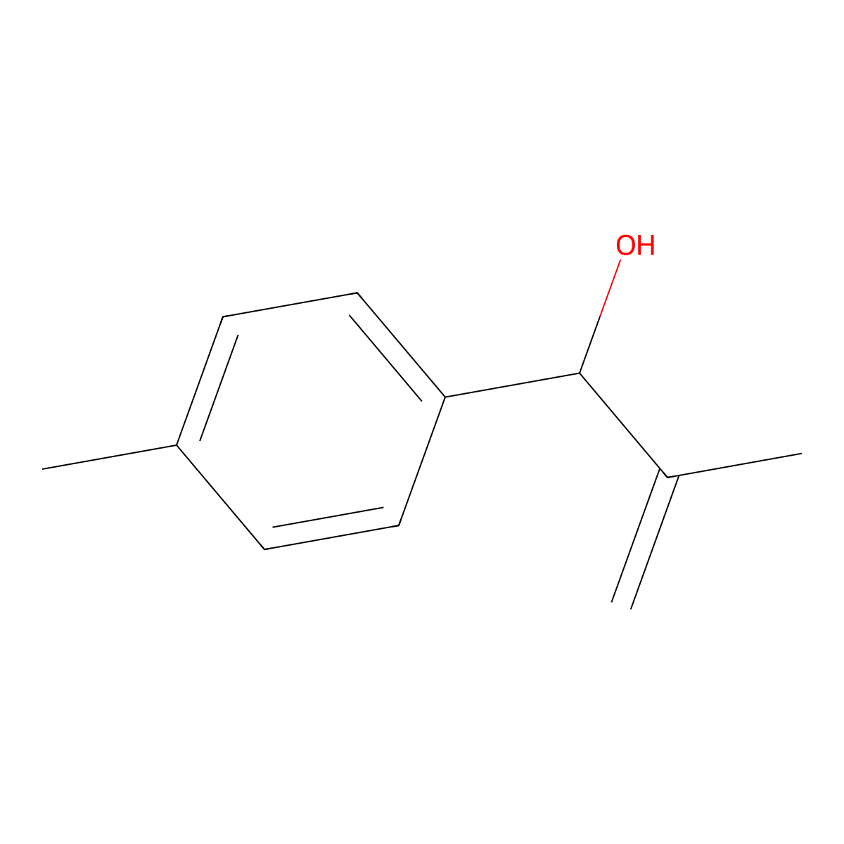 2-Methyl-1-(4-methylphenyl)prop-2-en-1-ol molecular structure, CAS 1226911-82-5