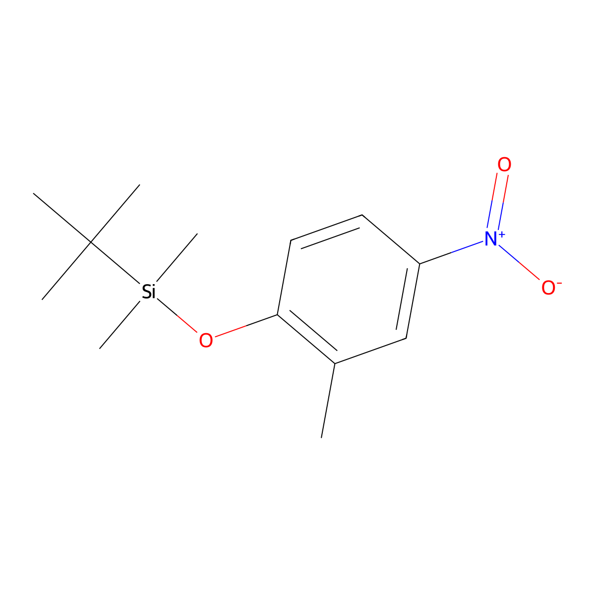 tert-Butyldimethyl2-methyl-4-nitrophenoxysilane molecular structure, CAS 1226973-97-2