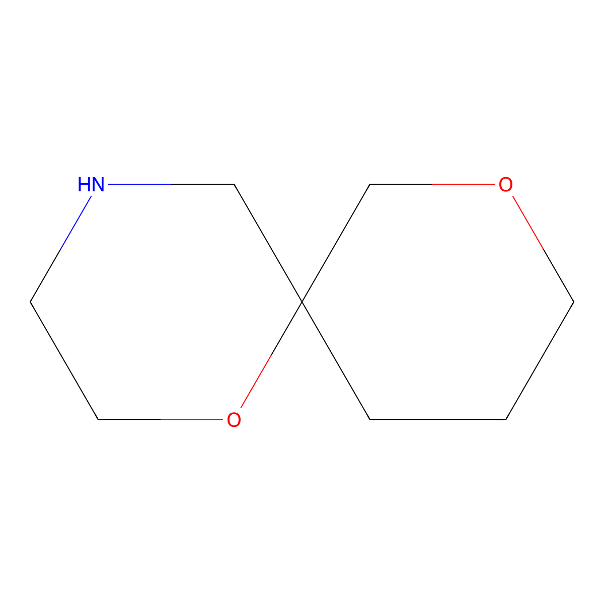 1,8-Dioxa-4-azaspiro(5.5)undecane molecular structure, CAS 1226975-76-3