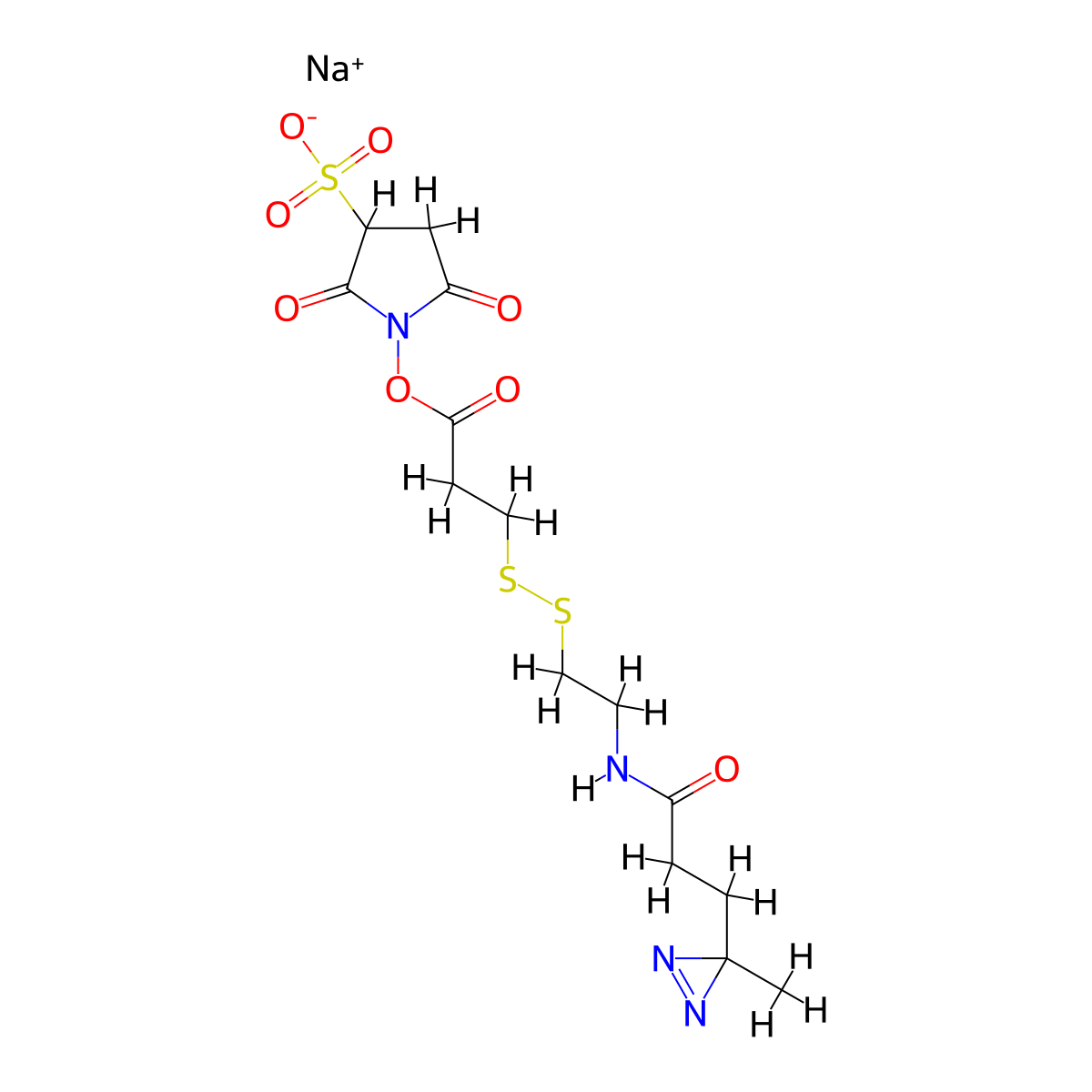 Sulfo-SDAD molecular structure, CAS 1226983-32-9
