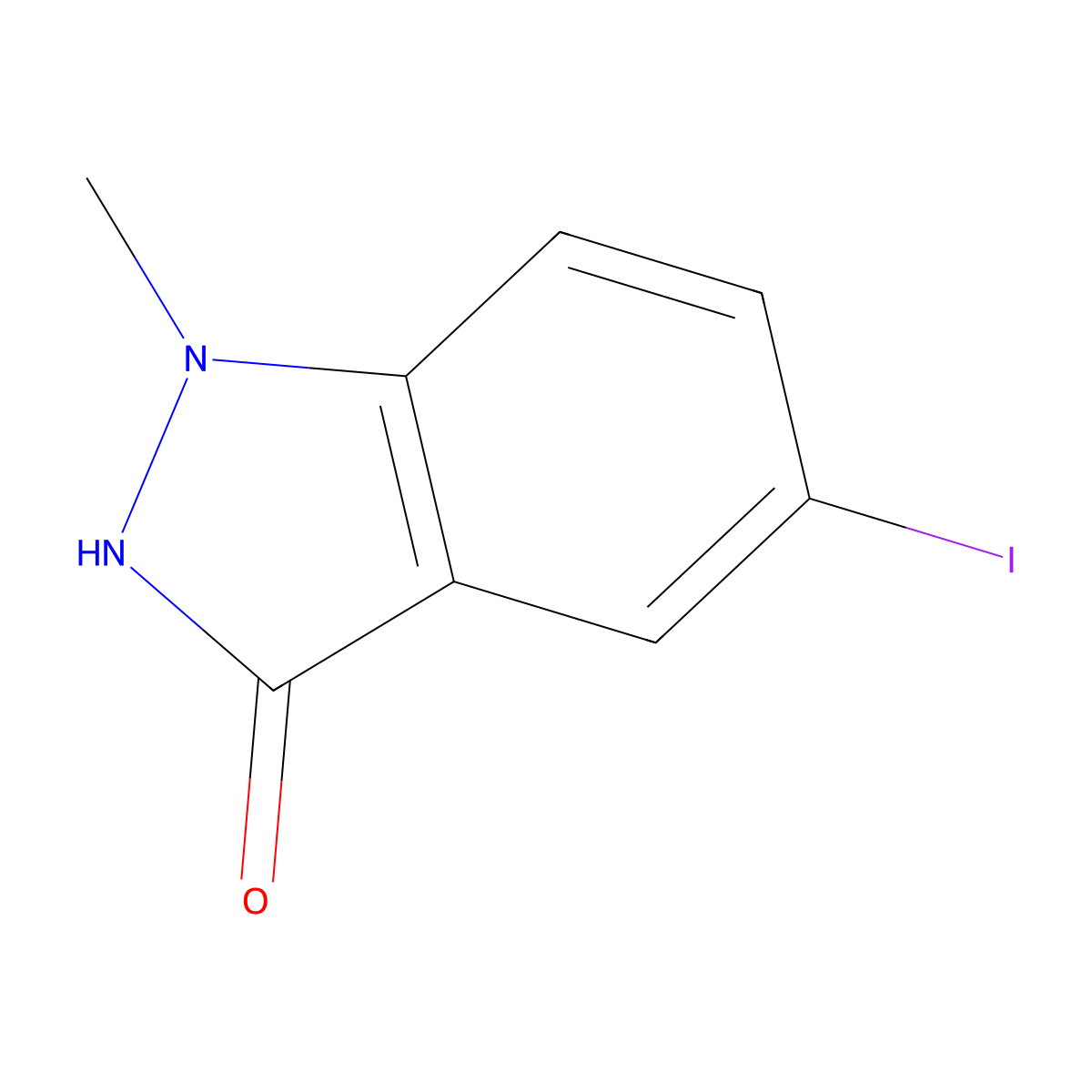 5-Iodo-1-methyl-1H-indazol-3-ol molecular structure, CAS 1226985-35-8