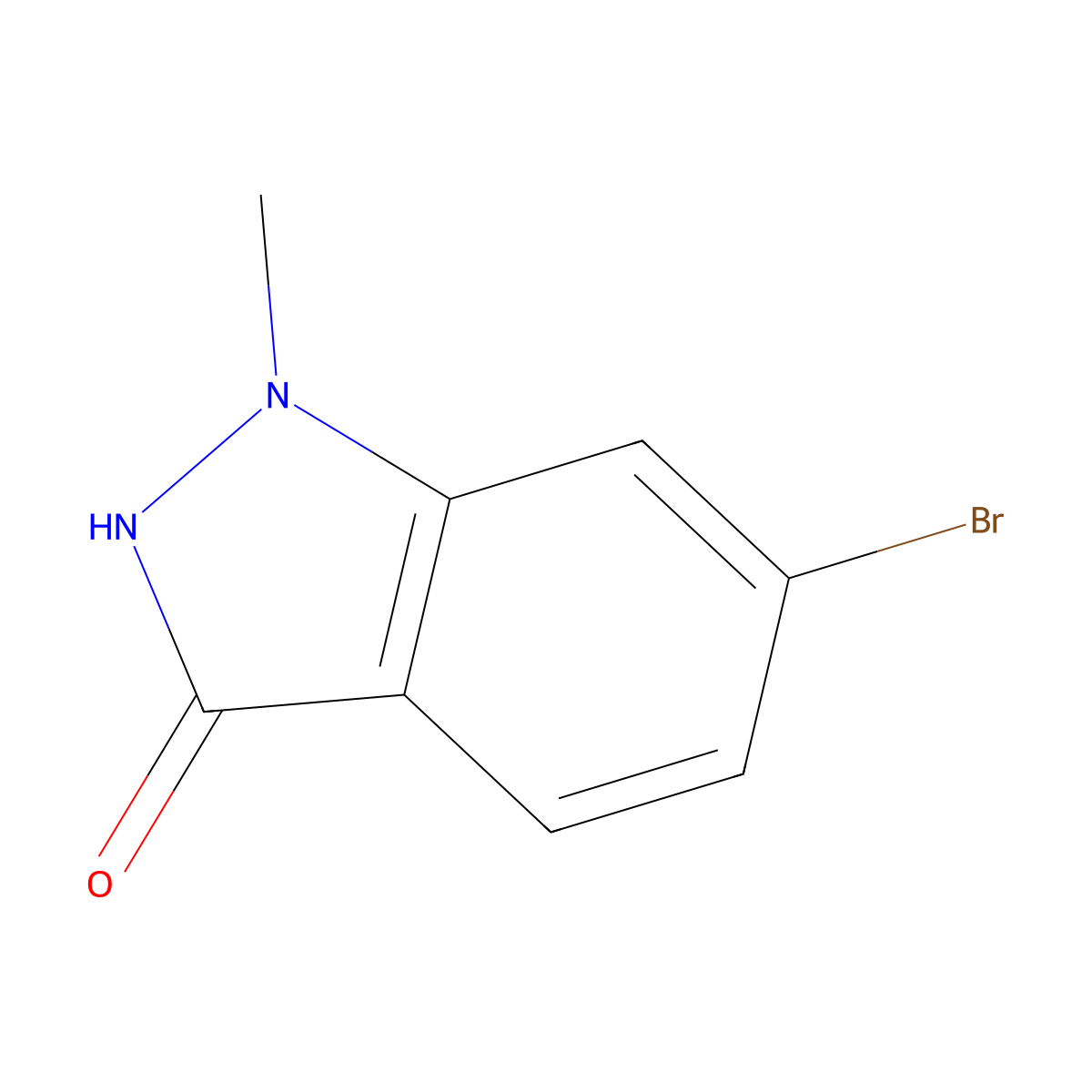 6-Bromo-1-methyl-1H-indazol-3(2H)-one molecular structure, CAS 1226985-36-9