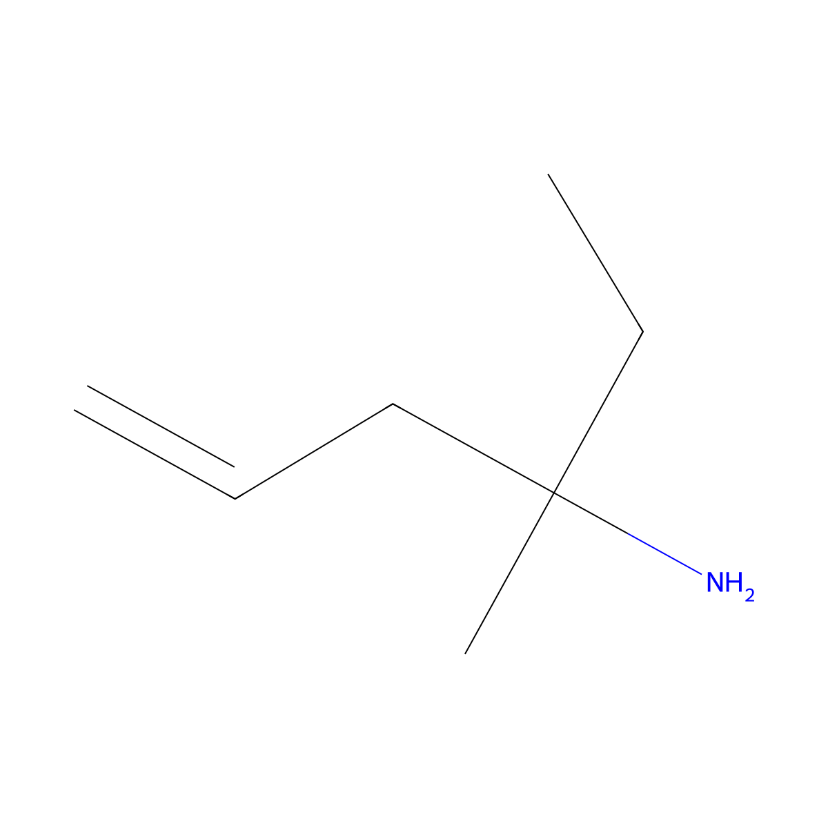 3-Methylhex-5-en-3-amine molecular structure, CAS 1226997-27-8