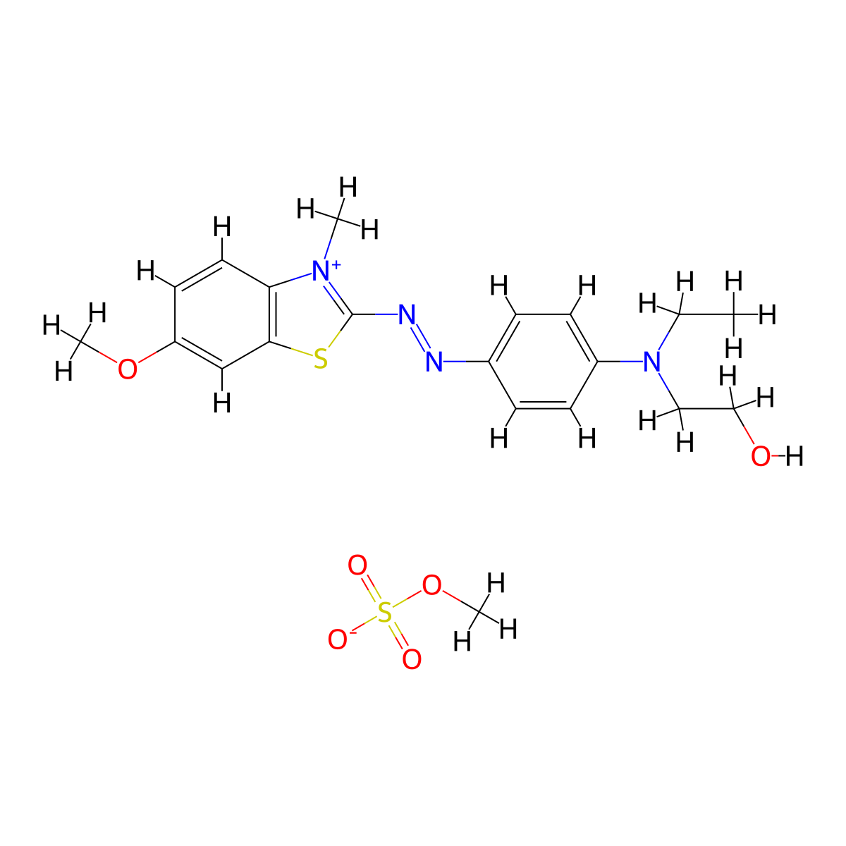 Basic Blue 41 molecular structure, CAS 12270-13-2