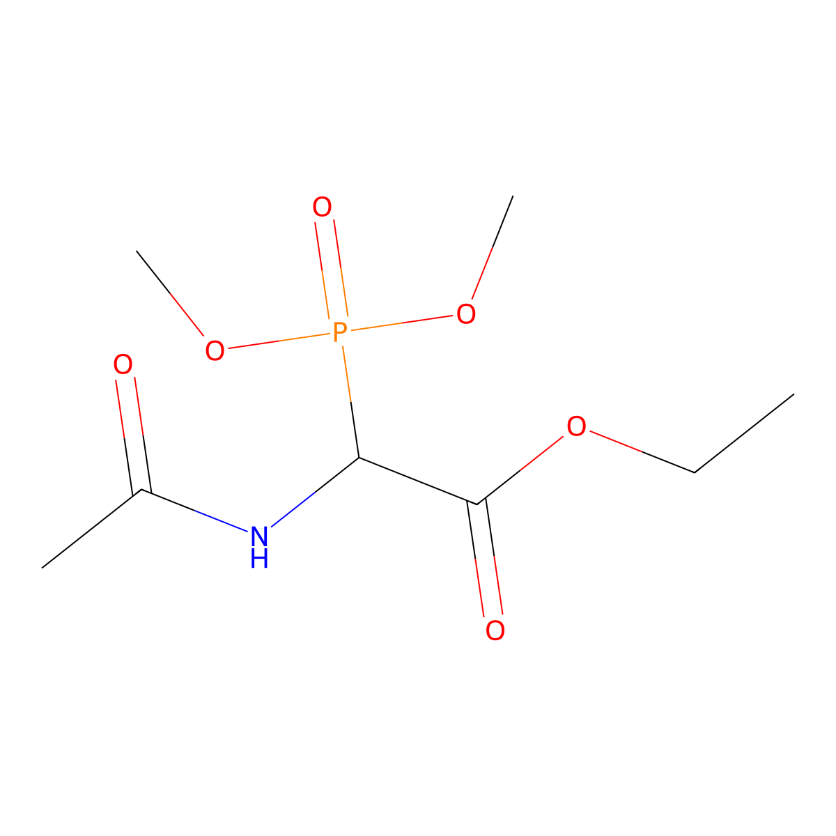 Ethyl 2-acetamido-2-(dimethoxyphosphoryl)acetate molecular structure, CAS 1227060-32-3