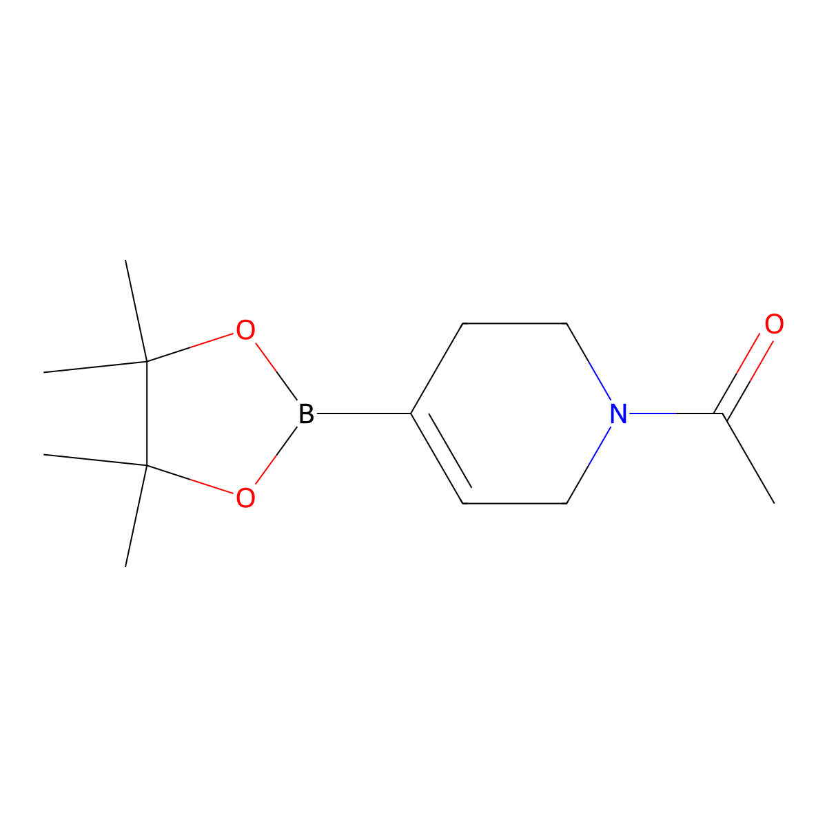 1-(4-(4,4,5,5-Tetramethyl-1,3,2-dioxaborolan-2-yl)-3,6-dihydropyridin-1(2H)-yl)ethan-1-one molecular structure, CAS 1227068-67-8