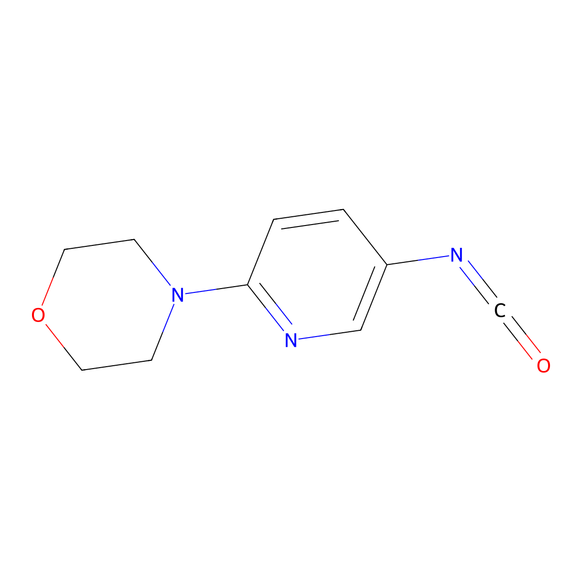 4-(5-Isocyanatopyridin-2-YL)morpholine molecular structure, CAS 1227095-73-9