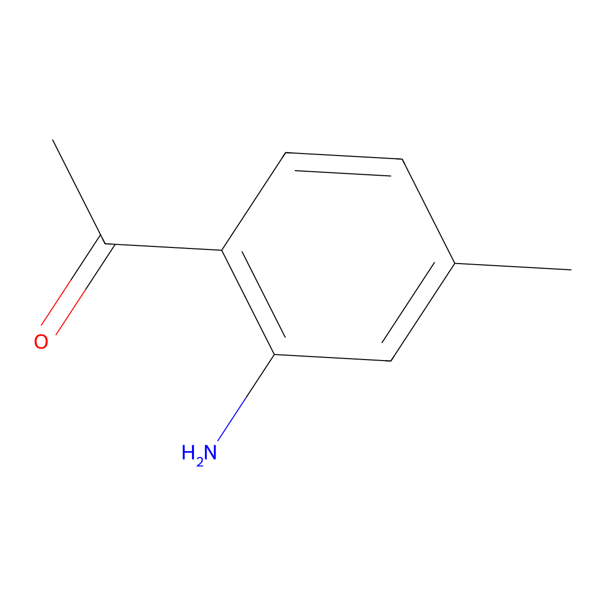 1-(2-Amino-4-methylphenyl)ethan-1-one molecular structure, CAS 122710-21-8