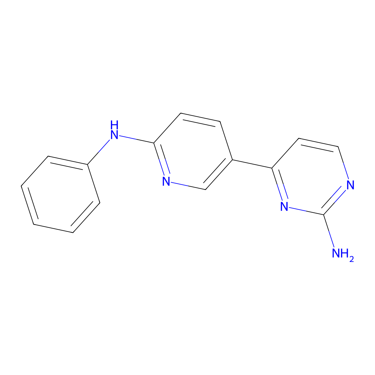 4-(6-(Phenylamino)pyridin-3-YL)pyrimidin-2-amine molecular structure, CAS 1227158-52-2
