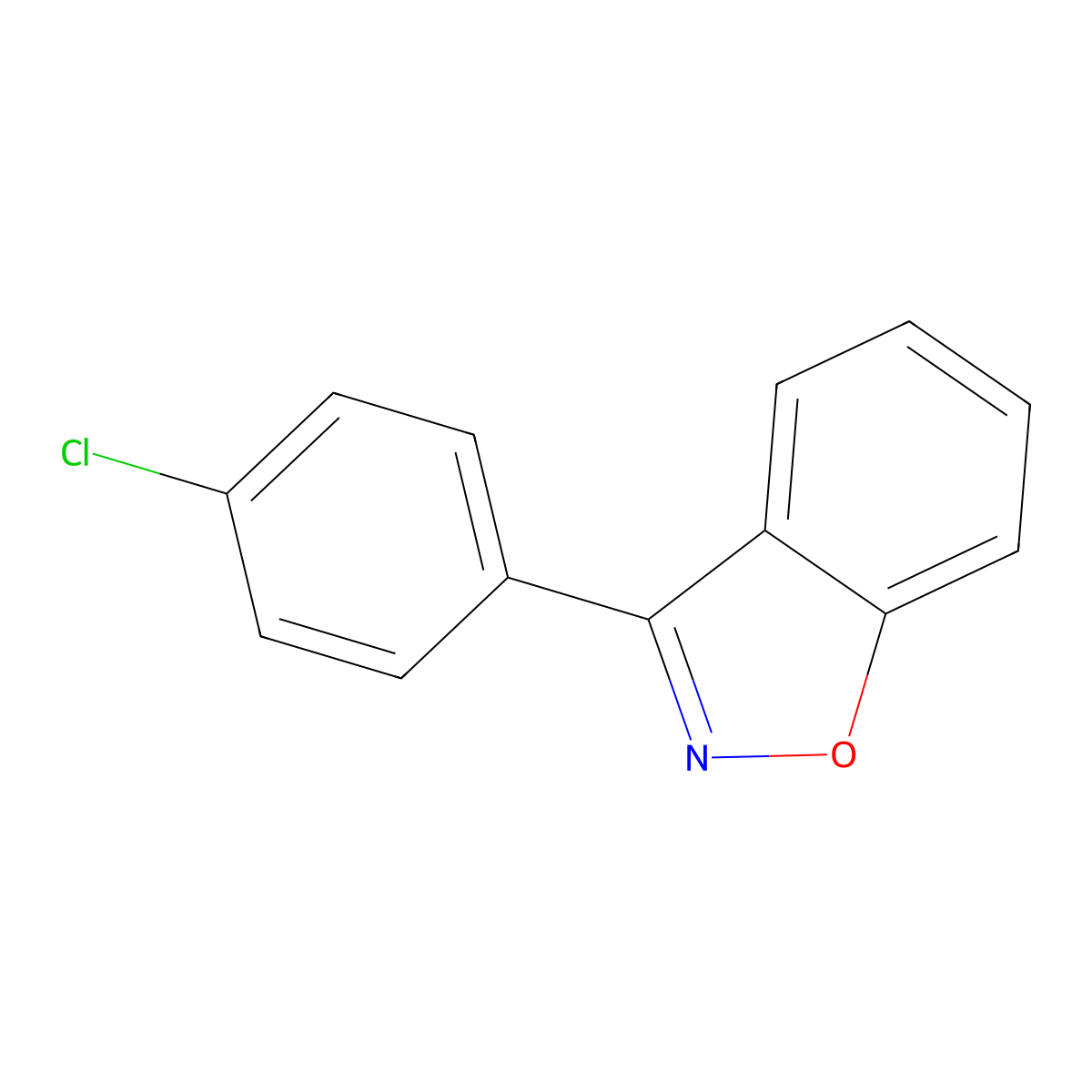 3-(4-Chlorophenyl)benzo[d]isoxazole molecular structure, CAS 1227180-50-8