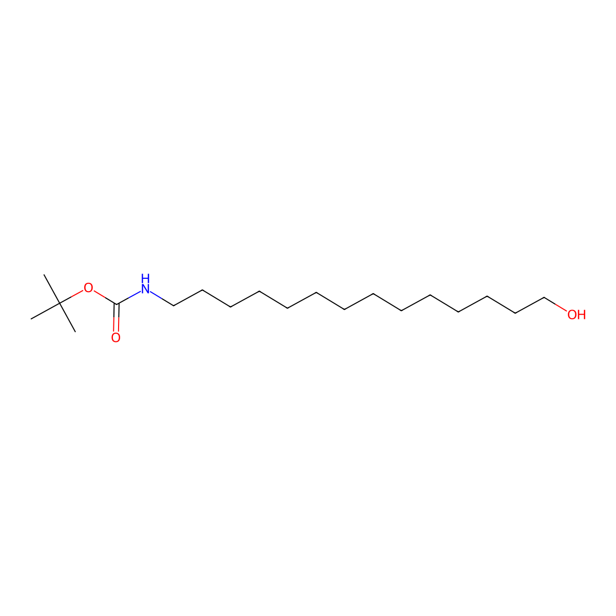 14-(Boc-amino)-tetradecan-1-ol molecular structure, CAS 1227180-96-2